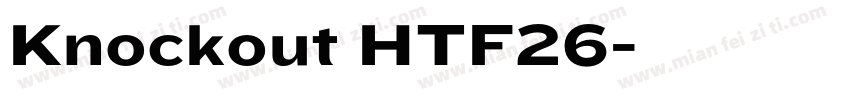 Knockout HTF26字体转换